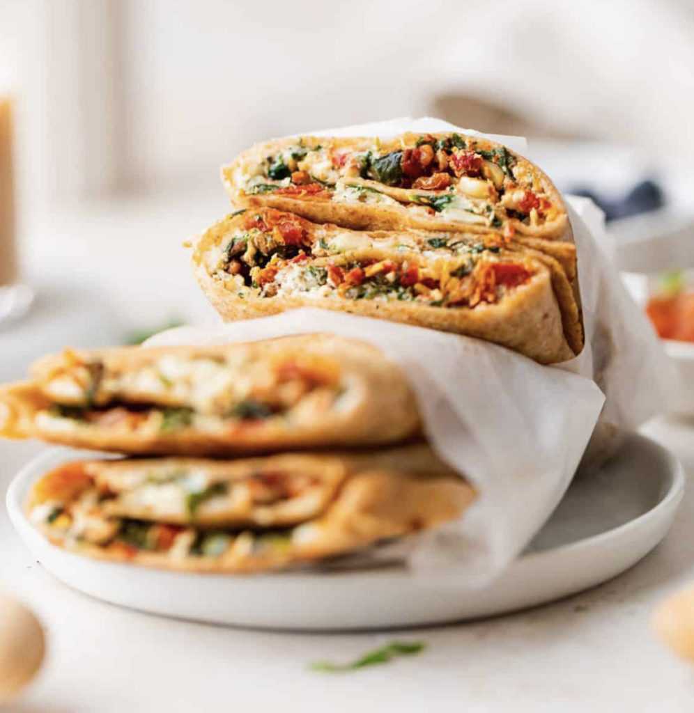 SPINACH FETA WRAPS Showit Blog